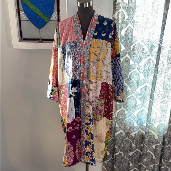 100% Cotton Patchwork Robe/ Duster - Picture 2 of 10